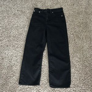 Madewell Slim wide leg crop